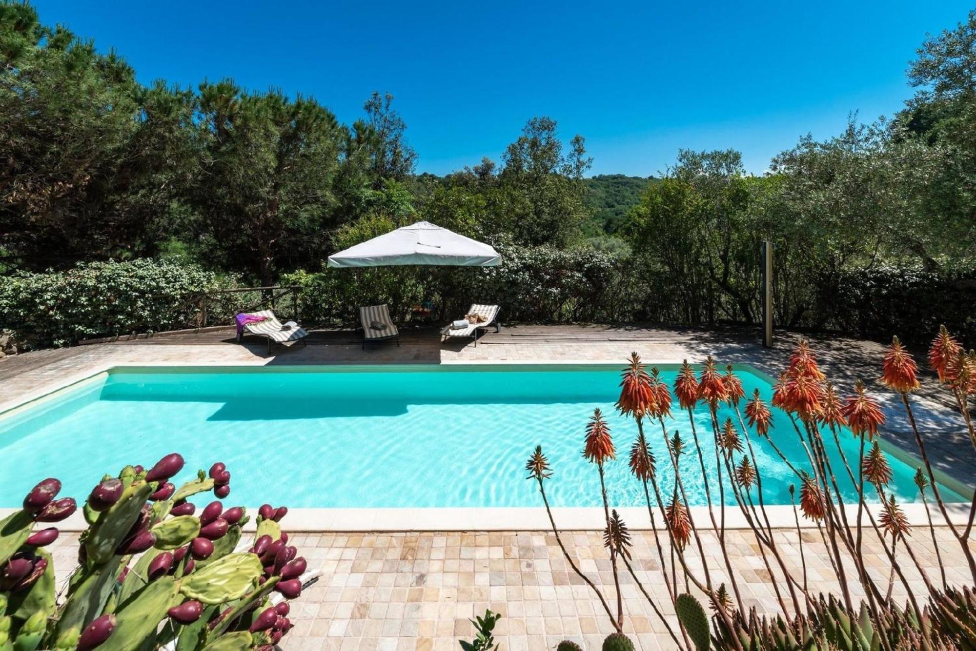 Meernahes Ferienhaus Casa Cantagallo Mit Pool Villa Fermo Exteriör bild