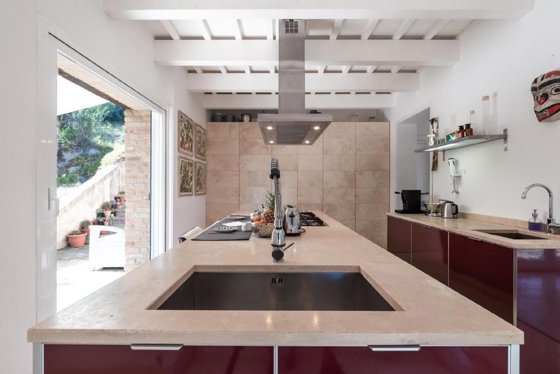 Meernahes Ferienhaus Casa Cantagallo Mit Pool Villa Fermo Exteriör bild