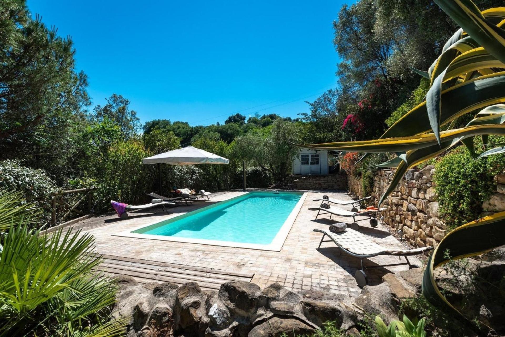 Meernahes Ferienhaus Casa Cantagallo Mit Pool Villa Fermo Exteriör bild